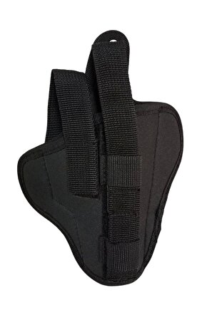 Sag El Siyah Renkli Cift Emniyetli Tam Kelebek Impertex Silah Kilifi