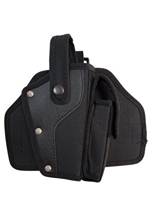 Sag El Siyah Renkli Tek Baglantili impertex Bacak Silah Kilifi