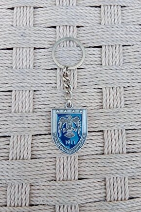 Turk Hava Kuvvetleri 1911 Kartal Amblemli Kabartma Yazili Metal Anahtarlik