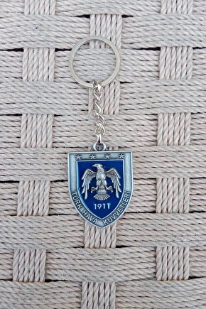 Turk Hava Kuvvetleri 1911 Kabartma Kartal Amblemli Metal Anahtarlik