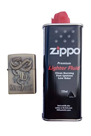 Snake Eyes yazili kabartmali premium zippo Cakmak