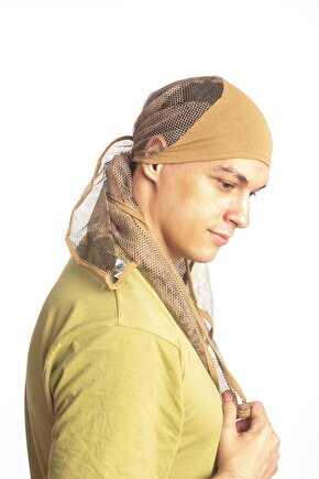 Kamuflaj Renkli Fileli Ucgen Kalitei Bandana