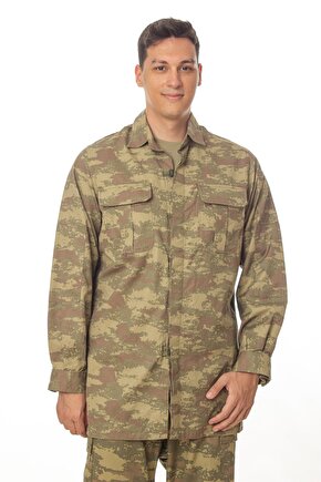Kara Kuvvetleri Kamuflaj Renk Uzun Kollu Gomlek Long Sleeve Camouflage