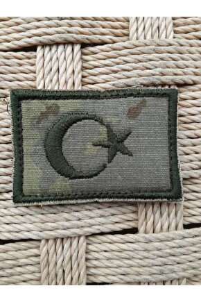 Kamuflaj Renk Ayyildiz Patch Arma Pec