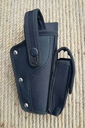 Siyah Renk Yedek Sarjorluklu Impertex Sallama Silah Kilifi