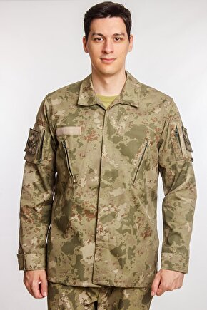 Kara Kuvvetleri Kamuflaj Renk Uzun Kollu Gomlek Long Sleeve Camouflage