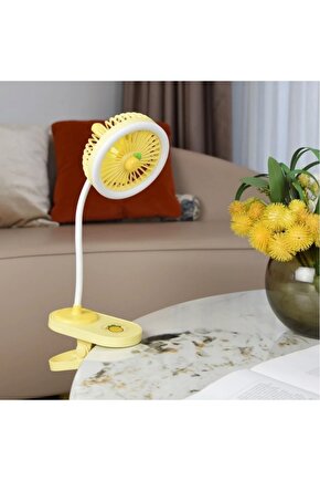 ŞARJLI MANDALLI FAN MİNİ VANTİLATÖR BEBEK ARABASI SERİNLETİCİ MİNİ KLİMA LED IŞIKLI
