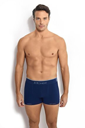 Erkek Mikrofiber Dikişsiz Boxer Lacivert  276