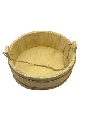 Yuvarlak Ahşap Çok Amaçlı Ham Kutu 20x6,5 cm