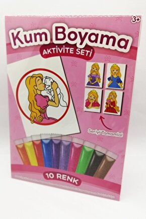 Kedili Prenses | Prenses Kum Boyama Aktivite Seti