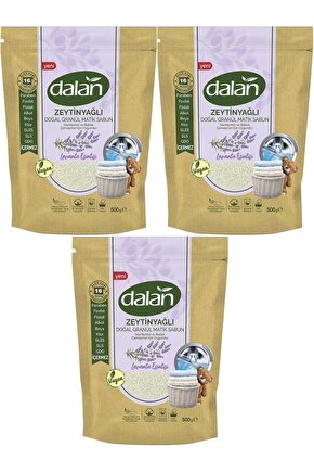 Doğal Granül Sabun Tozu 500gr Lavanta Esintisi (DOĞAL BEBEKLER İÇİN) (3 LÜ SET) (48 YIKAMA)