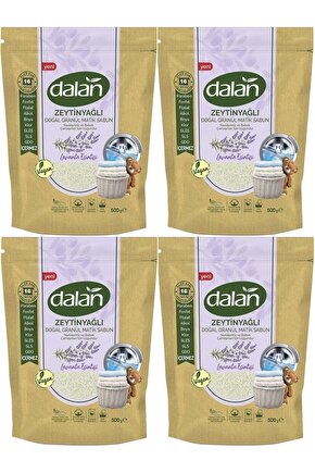 Doğal Granül Sabun Tozu 500gr Lavanta Esintisi (DOĞAL BEBEKLER İÇİN) (4 LÜ SET) (64 YIKAMA)