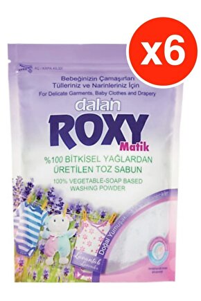 Roxy Doğal Matik Toz Sabun Lavanta 800g 6 Adet