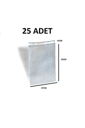1. Kalite Balonlu Naylon Bantlı Kargo Poşeti - 27cm x 35cm+5cm - Patpatlı Kargo Poşeti - 25ADET
