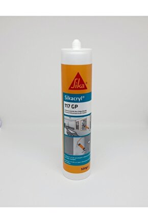 Silikonize 5 Adet Akrilik Mastik 500 gr Beyaz