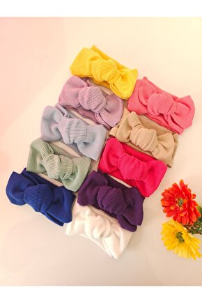 Kız Bebek & Çocuk Kaşkorse 10Lu Bandana Set
