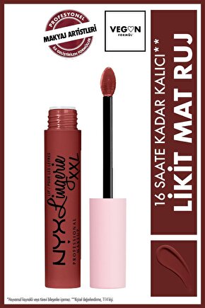 Likit Mat Ruj - Lip Lingerie Xxl Matte Liquid Lipstick Straps Up