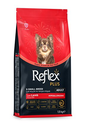 Plus Kuzu Etli Çok Küçük Irk Yetişkin Köpek Maması 1,5 Kg