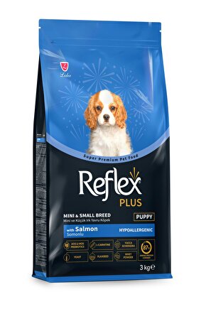 Plus Somonlu Mini ve Küçük Irk Yavru Köpek Maması 3 Kg
