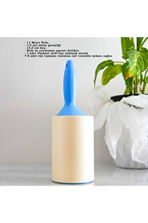 Büyük Boy Tüy Toplama Rulosu 11 Metre - 13,5x9cm 26cmx9cm - 1 adet