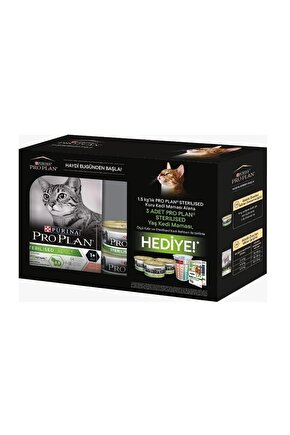 Pro Plan Sterilised Somon Yetişkin Kedi Maması 1,5 Kg + Hediye Paketli