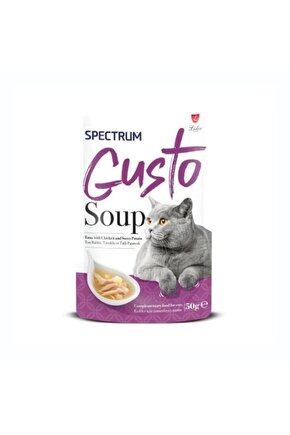 Spectrum Gusto Ton Balıklı Tavuklu Ve Balkabaklı Kedi Çorbası 50 Gr