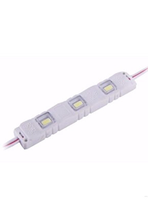 3lü Enjeksiyon Kasa Modül Led 12v, Arkası Yapışkanlı 12 Volt 3lü 5630 Led  Beyaz