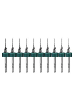 Pcb Matkap Ucu 0.6 Mm Tungsten Mikro Karbür 10lu 18 Shank Spiral Flüt