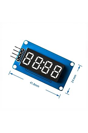 Emes Robotik Tm1637 4 Hane 4 Digit Dijital Seri 7 Segment Ekran Saat Iıc Tm1637 4 Modül