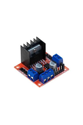 L298n Voltaj Regulatörlü Çift Motor Sürücü Kartı Devresi