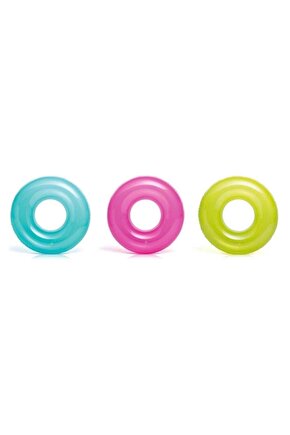 Şeffaf Baskılı Jumbo Simit 76 Cm - 59260 Pembe