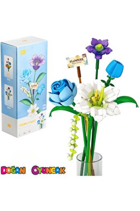 Mikro Blok Sonsuz Çiçekler 488 Parça - Lego Setleri - Loz Mini Lego - Çiçek Lego - Loz Lego - Mikro