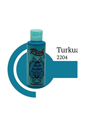 Multi Surface 2204 Turkuaz Akrilik Boya 130 Cc