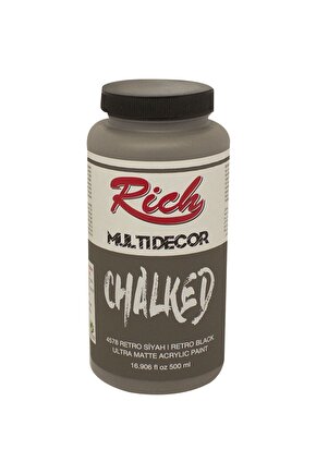 Multi Decor Chalked Akrilik 500ml N:4578 Retro Siyah