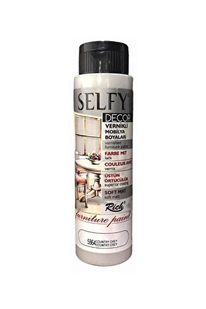 Selfy Decor Vernikli Boya 500 Cc Country Gri 5864