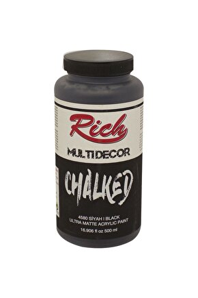 Multi Decor Chalked Akrilik 500ml N:4580 Siyah