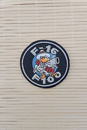 f 16 f 100 Yazili Nakis islemeli Arma Pec Patch