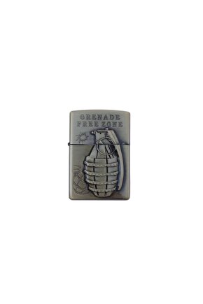 Benzinli Grenade Free Zone Yazili Kabartmali El Bombasi Desenli Cakmak