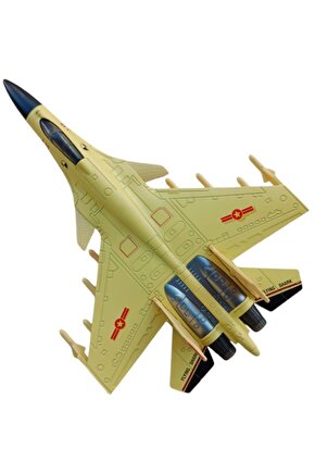 J 15 Flaying Shark Cek Birak Sari Renkli Askeri Savas Ucagi Modeli Maket Ucak