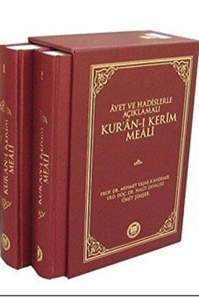 Ayet Ve Hadislerle Açıklamalı Kuran-ı Kerim Meali (2 Cilt)