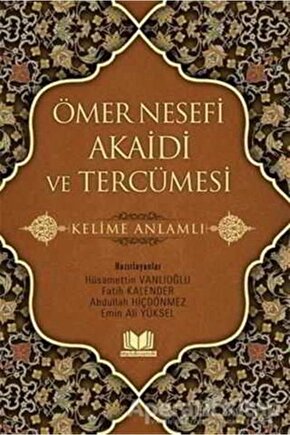 Ömer Nesefi Akaidi Ve Tercümesi