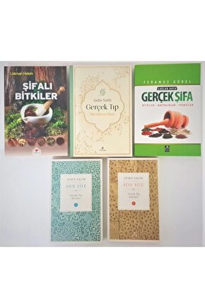 Yitik Şifa Aidin Salih Gerçek Tıp Seti 5 Kitap Son Söz 1 Ve 2 Gerçek Şifa Şifalı Bitkiler