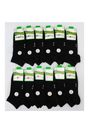 Erkek Bambu Plus Dikişsiz Patik Çorap 12li