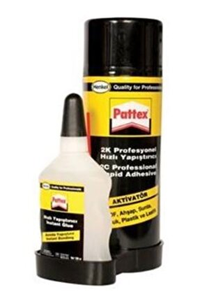 2k Profesyonel Hızlı Yapıştırıcı Set 400ml + 100gr