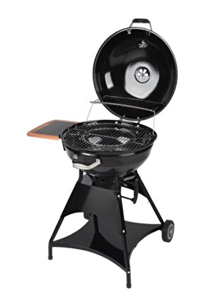 Burnaby Kömürlü Mangal Yuvarlak Küre Mangal Termometreli Mobil
