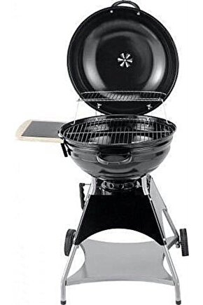 Burnaby Kömürlü Mangal Yuvarlak Küre Mangal Termometreli 53 Cm