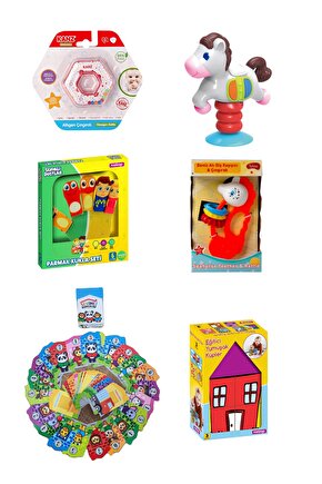 Oyun Arkadaşım 6lı Set (3 Ay ve Üzeri) Bebek Çocuk Eğitici Seti