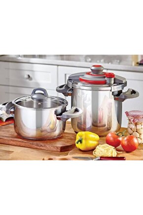 Cst-1007 Cook-fest 4 7 Lt Duduklu Tencere Kırmızı