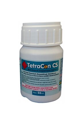 TetraCon CS Akrep, Pire, Kene, Hamamböceği, Tahtakurusu Genel Haşare İlacı 50 Ml