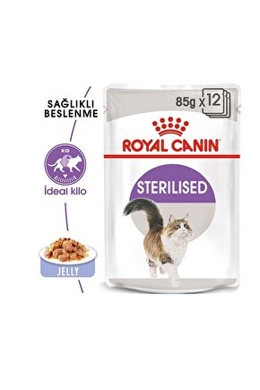 Sterilised Jelly Kısırlaştırılmış Kedi Konservesi Pouch 85 gr